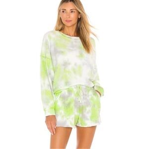 Free People Kelly Washed Set Lime Combo - Medium